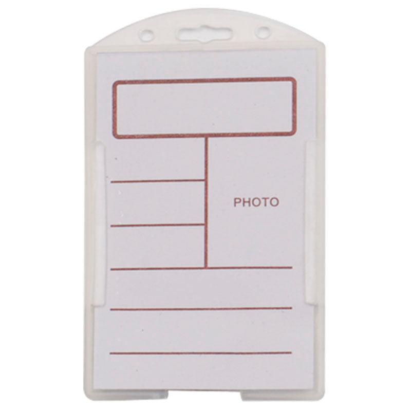 Double Sided Portrait Rigid Card Holder
