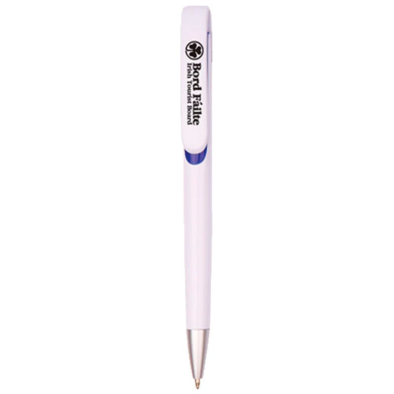 White - Blue Plastic Pen