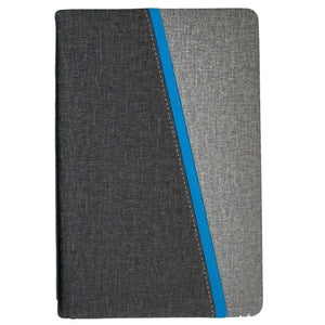 Black / Grey A5 Notebook with Blue trim