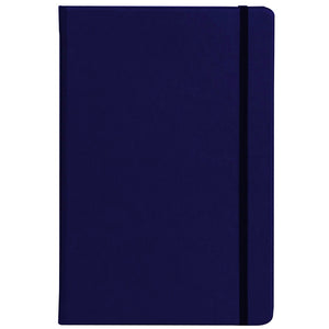 Navy Blue A5 Notebook with Elastic Band
