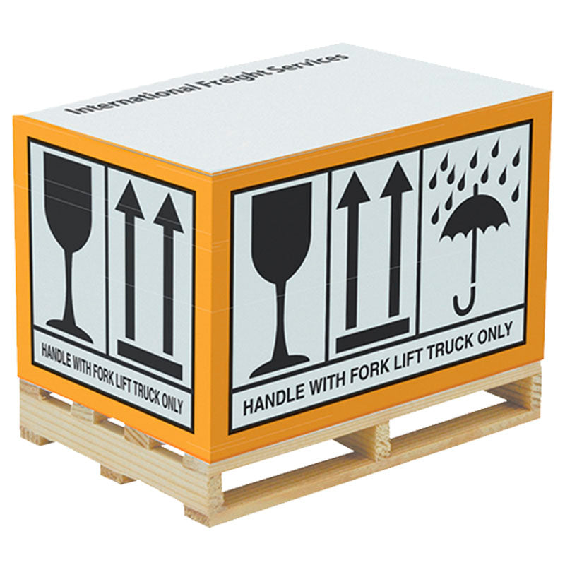 Rectangular paper block with Pallet