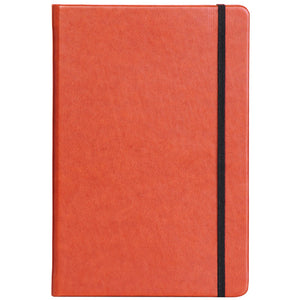 Tan A5 Notebook with Elastic Band