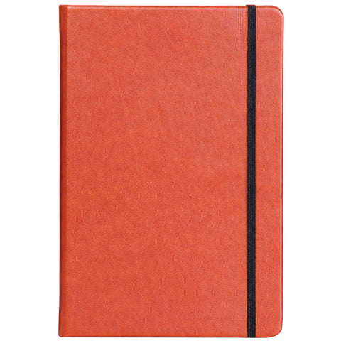 Tan A5 Notebook with Elastic Band