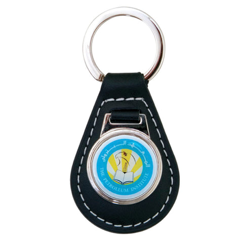 Black Leather Keyring