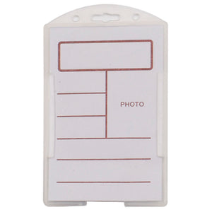 Double Sided Portrait Rigid Card Holder