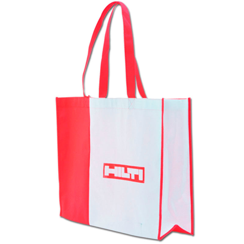 Red - White Non Woven Bag