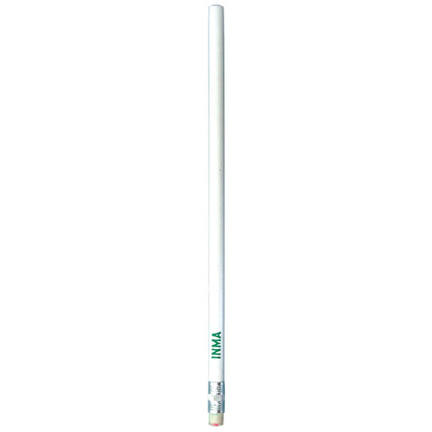 White Pencil with Black Eraser