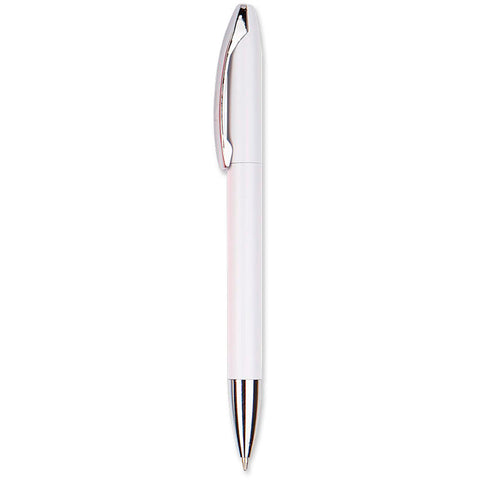 White - Silver Plastic Pen