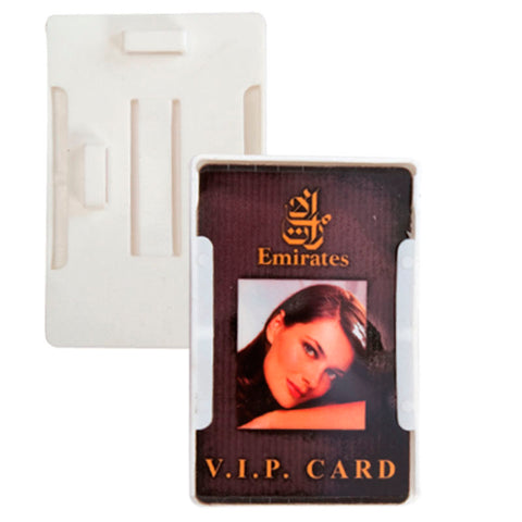 Double Sided Portrait Rigid Card Holder