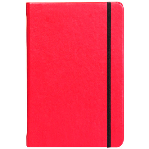 Red A5 Notebook with Elastic Band