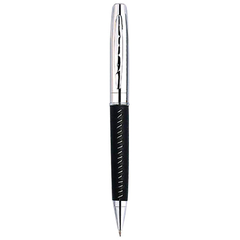 Black Leather Metal Pen