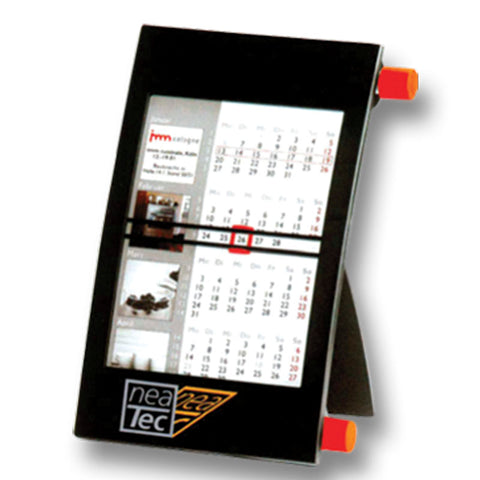 Black Plastic Desktop Calender