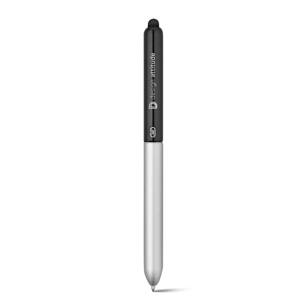 NEO. Black / Silver Aluminium ballpoint with twist mechanism.