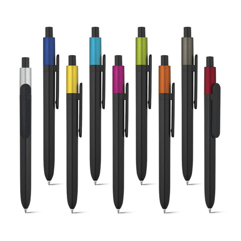 KIWU Metallic. ABS ballpoint with shiny finish and lacquered top with metallic finish