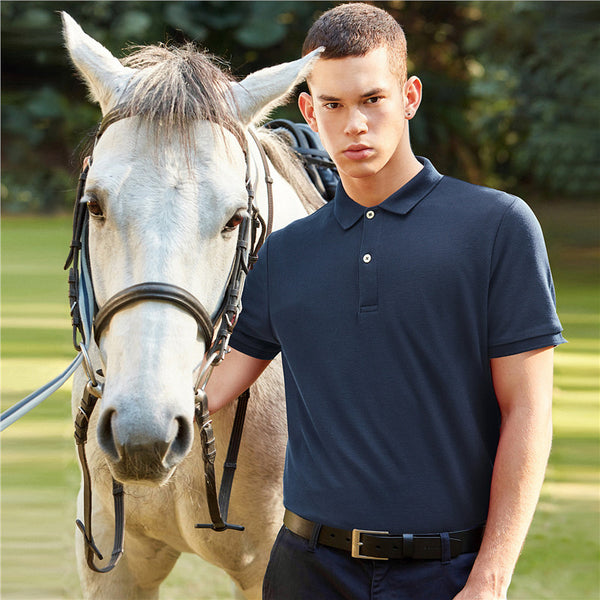 Blue Giordano Short Sleeve Polo Shirt