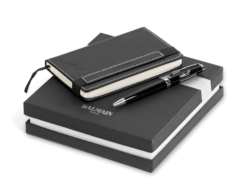 Balmain Notebook and Pen Gift Set
