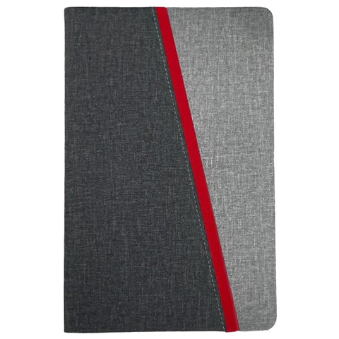 Black / Grey A5 Notebook with red trim