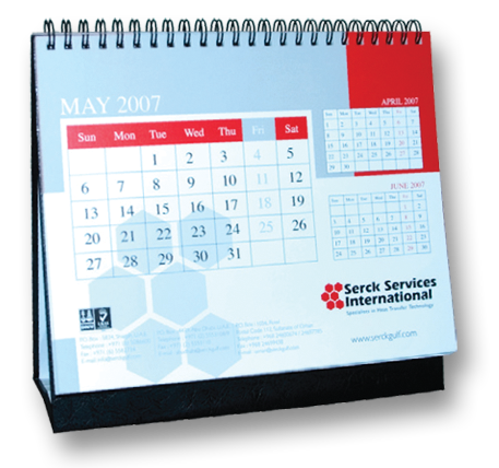 Triangular Desk Calender - 12 Sheets