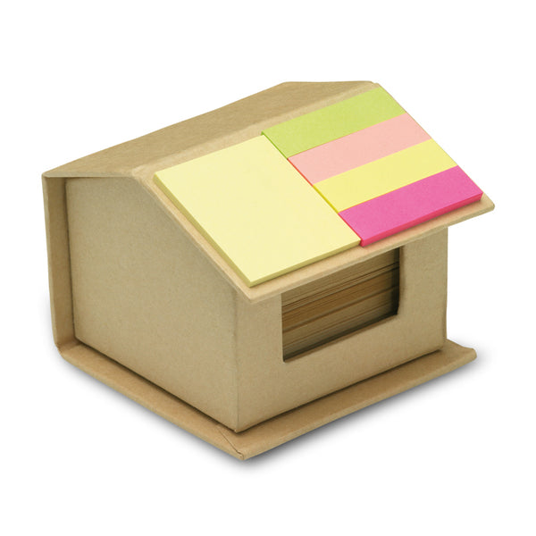 Recycled carton sticky notes