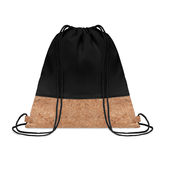 Drawstring bag cork details