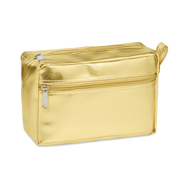 Cosmetic bag in shiny PVC