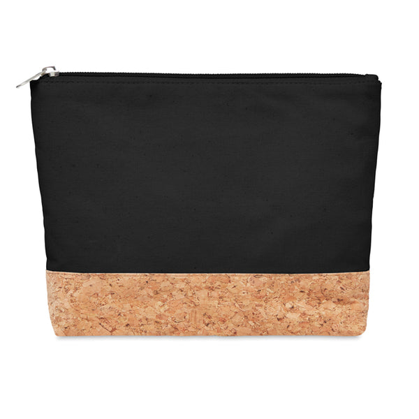 Cork & cotton cosmetic bag