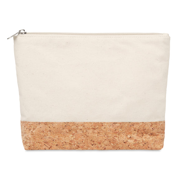 Cork & cotton cosmetic bag