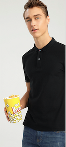 Black Giordano Short Sleeve Polo Shirt