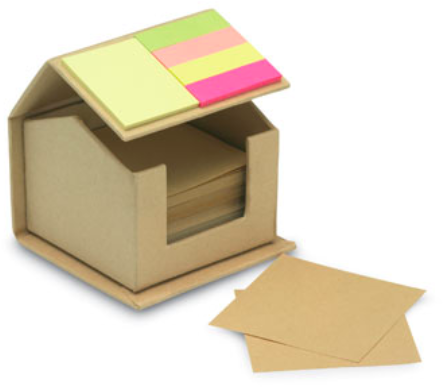 Recycled carton sticky notes