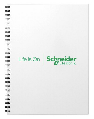 White A5 size Ring Bind Notebook