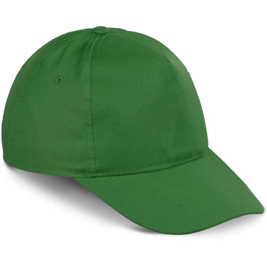 Green 5 Panel brush cotton cap