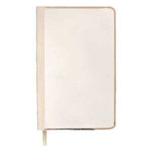 White A5 Notebook with a Silver rim