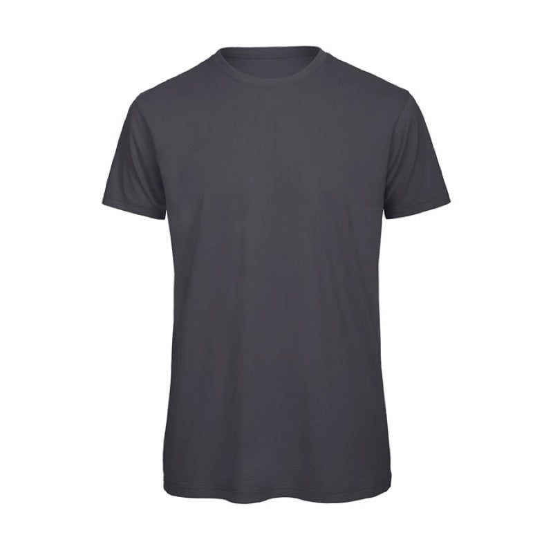Dark Grey Short Sleeve Round Neck Shirt
