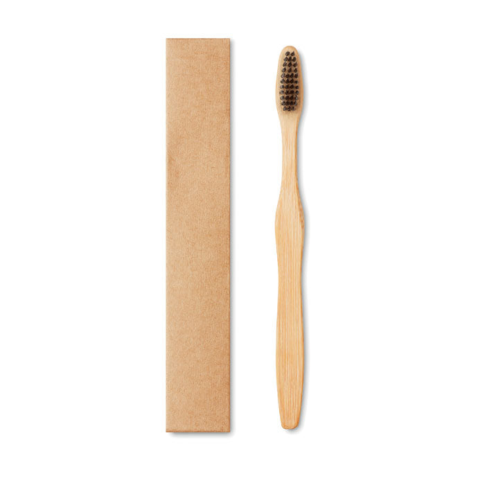 Bamboo toothbrush in Kraft box