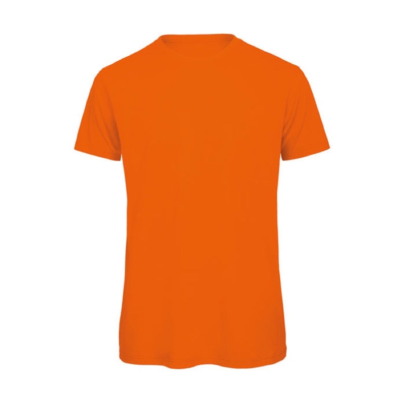 Orange Short Sleeve Round Neck Shirt