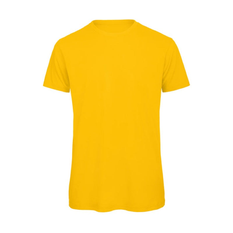 Yellow Short Sleeve Round Neck Shirt